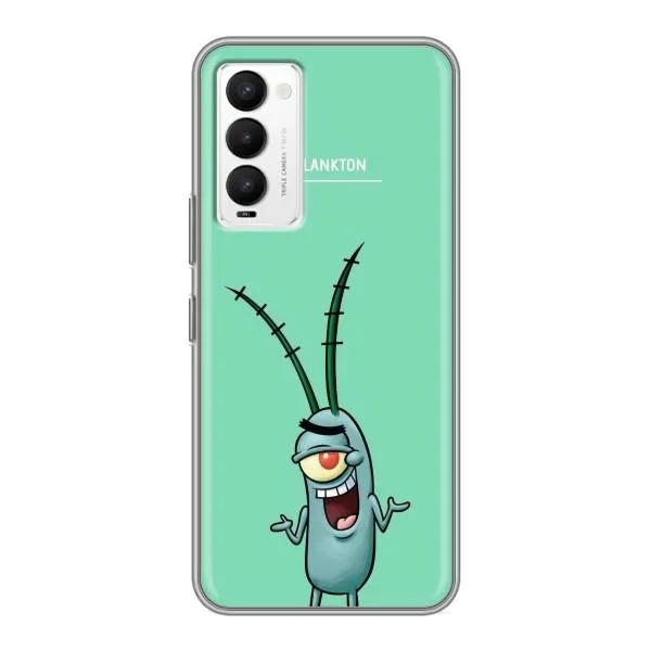 Чехол с принтом «Персонаж Планктон» для TECNO Camon 18 / Camon 18P Чехол с принтом «Персонаж Планктон» для TECNO Camon 18 / Camon 18P