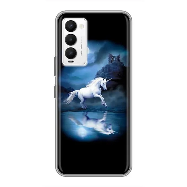 Чехол с принтом «Единорог» для TECNO Camon 18 / Camon 18P