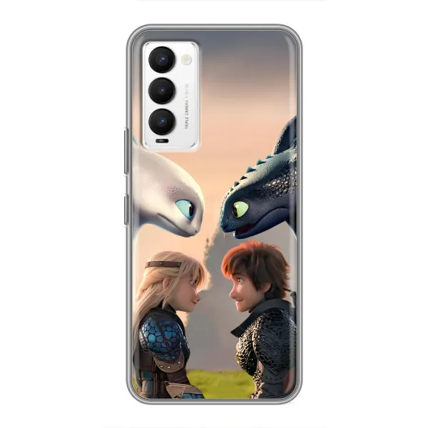 Чехол с принтом «Иккинг и Астрид» для TECNO Camon 18 / Camon 18P