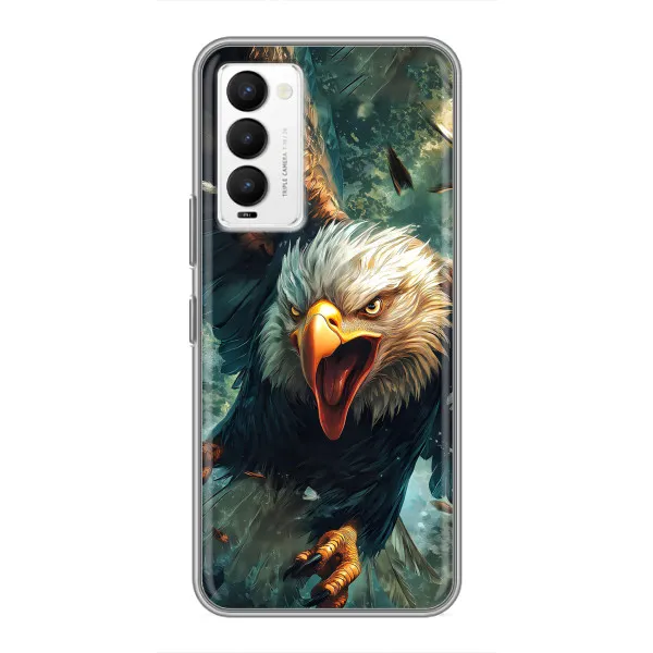 Чехол с принтом «Орел в полете» для TECNO Camon 18 / Camon 18P