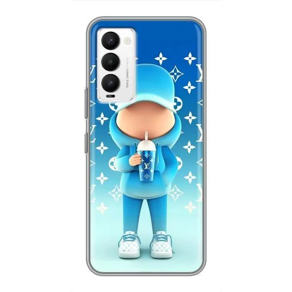Чехол с принтом «Парень LV» для TECNO Camon 18 / Camon 18P