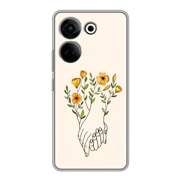 Чехол с принтом «Руки любви» для TECNO Camon 20 Pro Чехол с принтом «Руки любви» для TECNO Camon 20 Pro