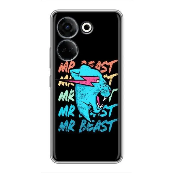 Чехол с принтом «logo Mr beast» для TECNO Camon 20 Pro Чехол с принтом «logo Mr beast» для TECNO Camon 20 Pro