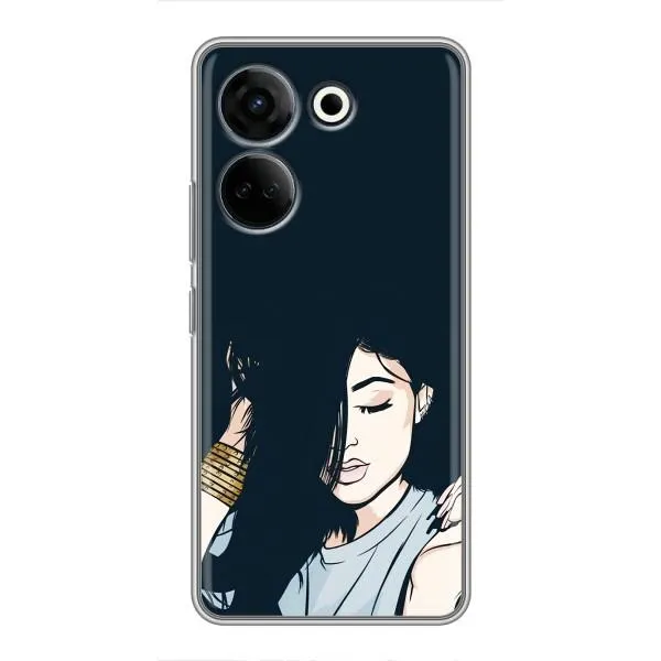 Чехол с принтом «Красивая девочка» для TECNO Camon 20 Pro Чехол с принтом «Красивая девочка» для TECNO Camon 20 Pro