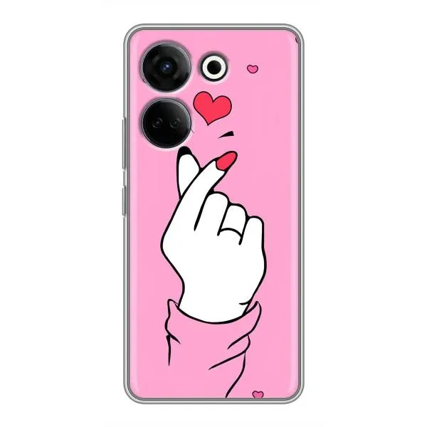 Чехол с принтом «Знак Love» для TECNO Camon 20 Pro Чехол с принтом «Знак Love» для TECNO Camon 20 Pro