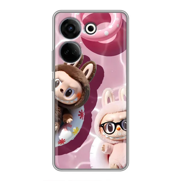 Чехол с принтом «Игрушка Лабубу» для TECNO Camon 20 Pro