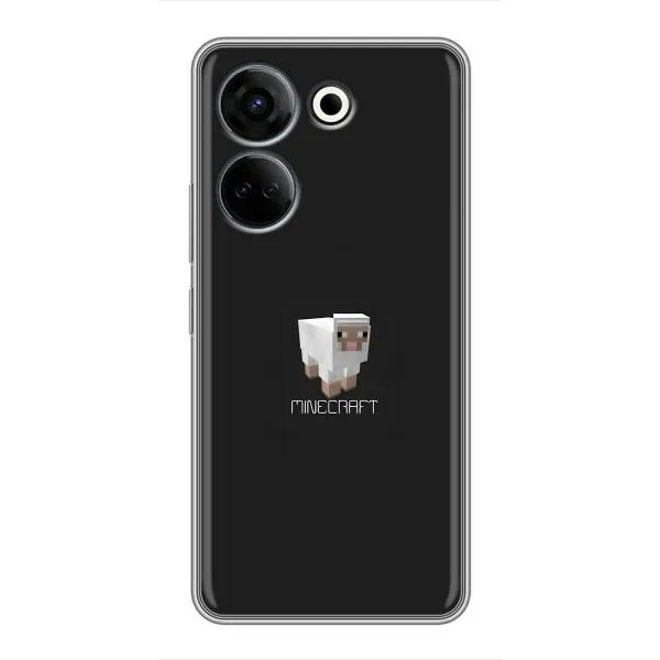 Чехол с принтом «Овечка Майнкрафт» для TECNO Camon 20