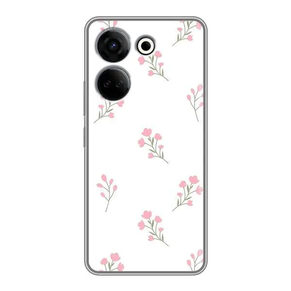 Чехол с принтом «Розовые цветы» для TECNO Camon 20 Чехол с принтом «Розовые цветы» для TECNO Camon 20