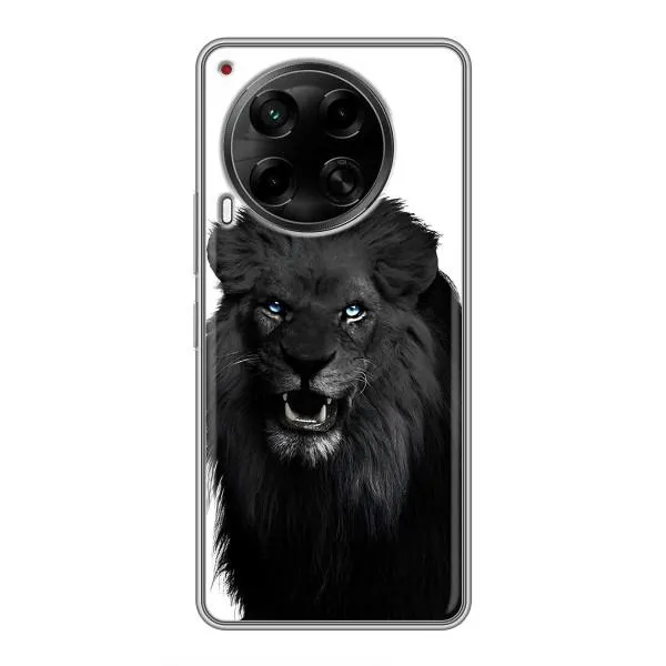 Чехол с принтом «Черный ЛЕВ» для TECNO Camon 30 (CL6)