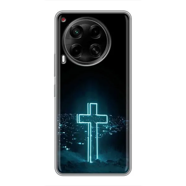 Чехол с принтом «Крест и город» для TECNO Camon 30 (CL6) Чехол с принтом «Крест и город» для TECNO Camon 30 (CL6)