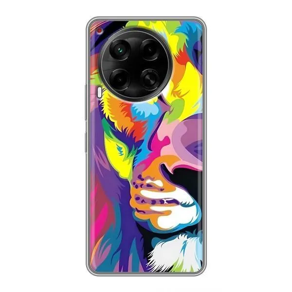 Чехол с принтом «Яркий Лев» для TECNO Camon 30 (CL6)
