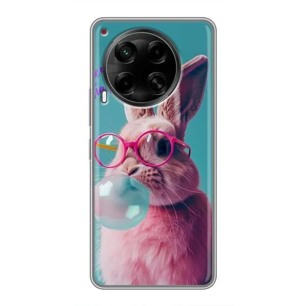 Чехол с принтом «Кролик в очках» для TECNO Camon 30 (CL6) Чехол с принтом «Кролик в очках» для TECNO Camon 30 (CL6)