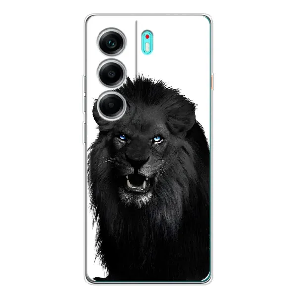 Чехол с принтом «Черный ЛЕВ» для TECNO Camon 40