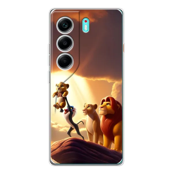 Чехол с принтом «Симба на презентации» для TECNO Camon 40