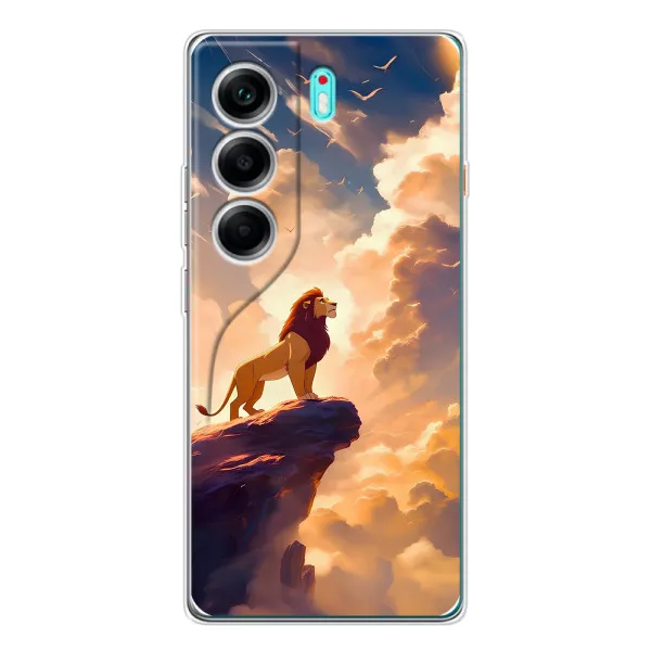 Чехол с принтом «Симба на скале» для TECNO Camon 40
