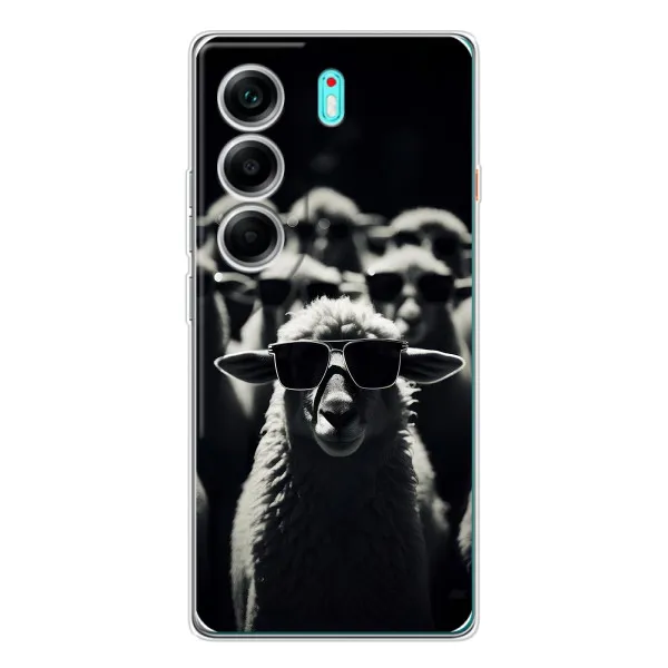 Чехол с принтом «Овечка в очках» для TECNO Camon 40