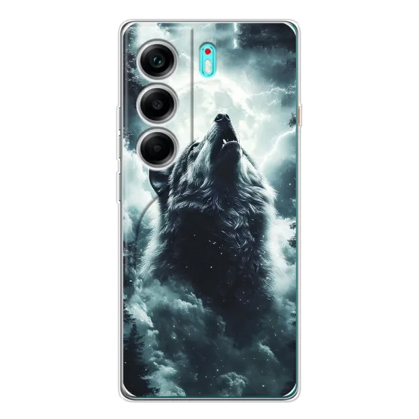 Чехол с принтом «Волк в облаках» для TECNO Camon 40 Чехол с принтом «Волк в облаках» для TECNO Camon 40