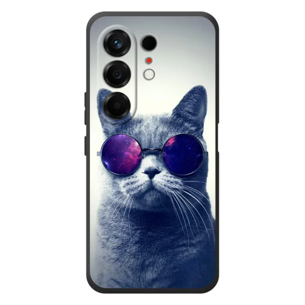 Чехол с принтом «Стильный кот» для TECNO Camon 50