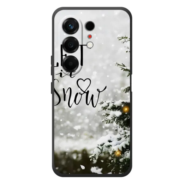 Чехол с принтом «Let it snow» для TECNO Camon 50
