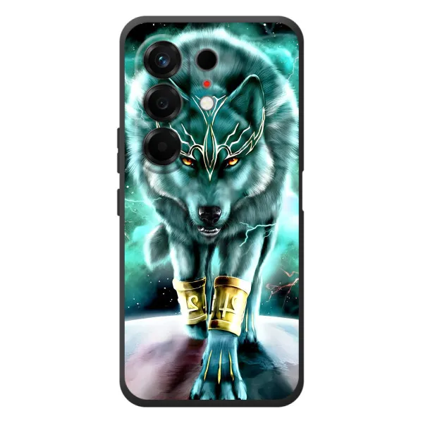 Чехол с принтом «Яркий волк» для TECNO Camon 50