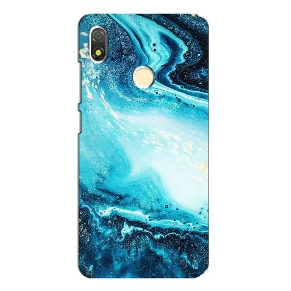 Чехол с принтом «Голубой мрамор» для TECNO POP 3