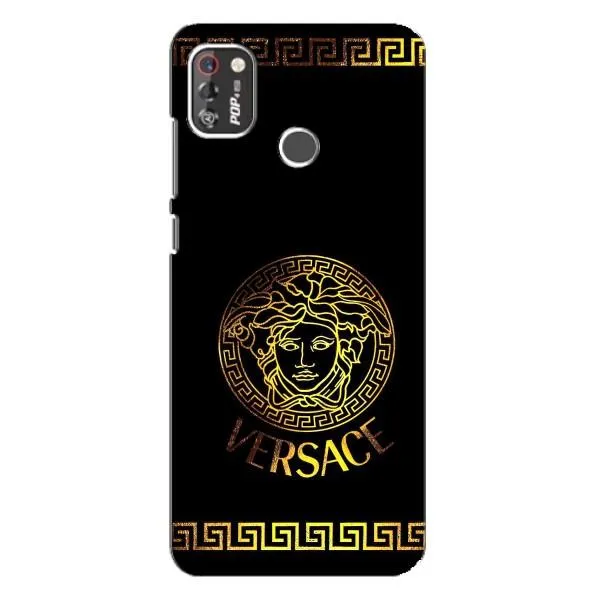 Чехол с принтом «Logo Versace» для TECNO POP 4 Pro Чехол с принтом «Logo Versace» для TECNO POP 4 Pro