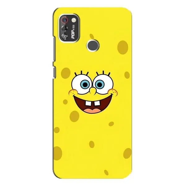 Чехол с принтом «Мордашка Спанч Боба» для TECNO POP 4 Pro