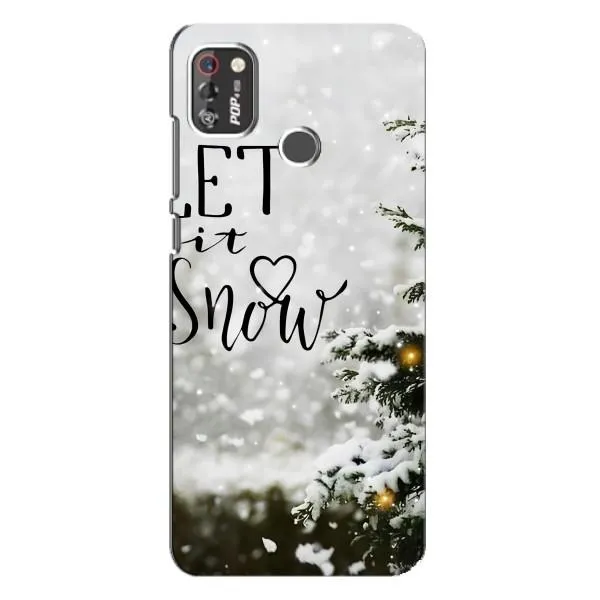 Чехол с принтом «Let it snow» для TECNO POP 4 Pro Чехол с принтом «Let it snow» для TECNO POP 4 Pro