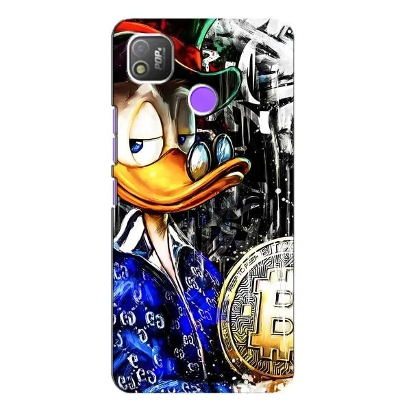 Чехол с принтом «Биткойн Скрудж» для TECNO POP 4 Чехол с принтом «Биткойн Скрудж» для TECNO POP 4