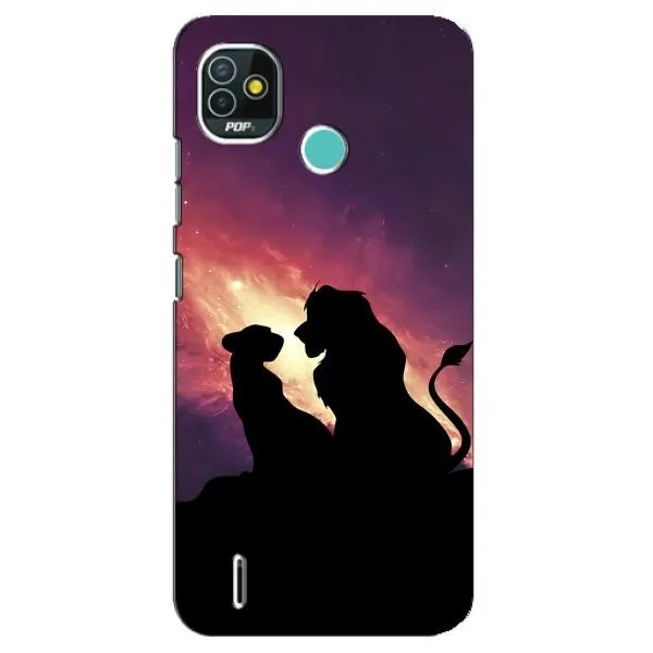 Чехол с принтом «Силуэт Симба и Налу» для TECNO Pop 5 (BD2p)