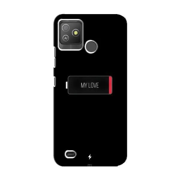 Чехол с принтом «Love battery» для TECNO Pop 5 GO