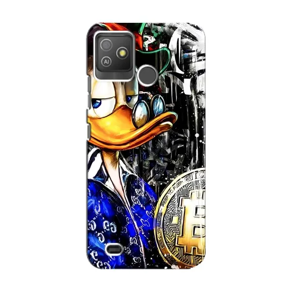 Чохол з принтом «Біткойн Скрудж» для TECNO Pop 5 GO