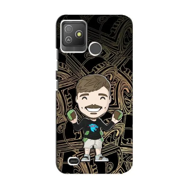 Чехол с принтом «Mister Beast» для TECNO Pop 5 GO
