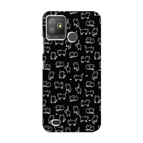 Чехол с принтом «Меленькие котики» для TECNO Pop 5 GO
