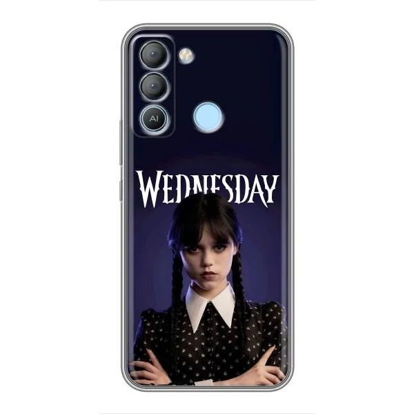 Чехол с принтом «Wednesday» для TECNO Pop 5 LTE