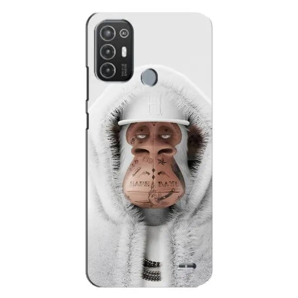 Чехол с принтом «обезьяна NFT в тату» для TECNO Pop 6 Pro (BE8)