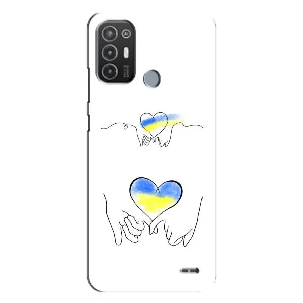 Чехол с принтом «Мир Украине» для TECNO Pop 6 Pro (BE8)