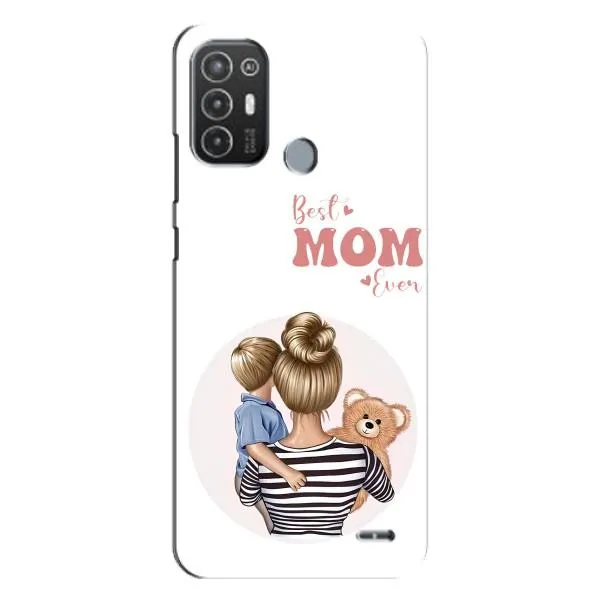 Чехол с принтом «Мама и сын» для TECNO Pop 6 Pro (BE8)