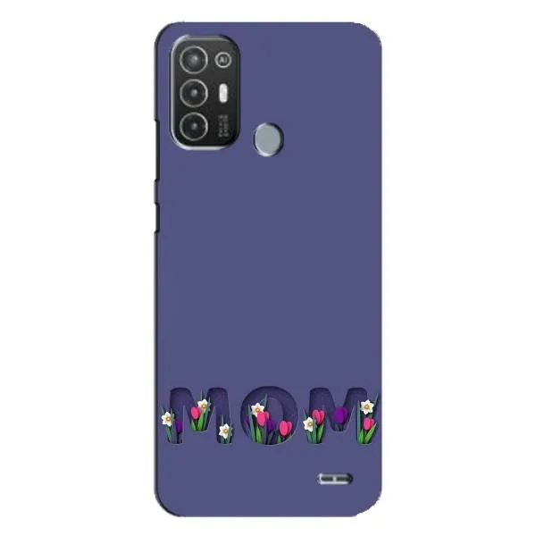 Чехол с принтом «Мама в цветах» для TECNO Pop 6 Pro (BE8)