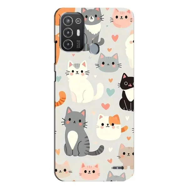 Чехол с принтом «Коллаж котов» для TECNO Pop 6 Pro (BE8) Чехол с принтом «Коллаж котов» для TECNO Pop 6 Pro (BE8)