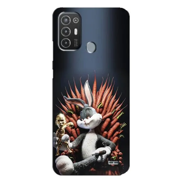 Чехол с принтом «Король Кролик» для TECNO Pop 6 Pro (BE8)