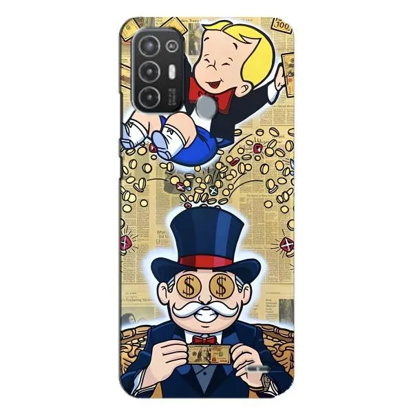 Чехол с принтом «Монополия Мен» для TECNO Pop 6 Pro (BE8)