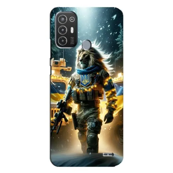 Чехол с принтом «ЛЕВ ЗСУ» для TECNO Pop 6 Pro (BE8)