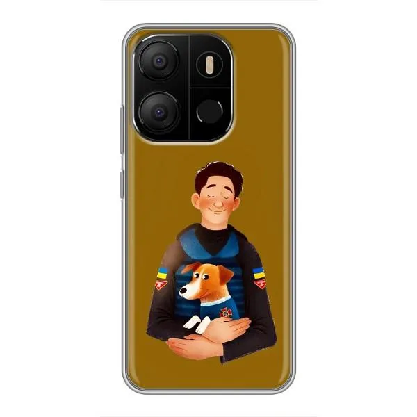 Чохол з принтом «ЗСУ Патрон» для TECNO Pop 7 Pro Чохол з принтом «ЗСУ Патрон» для TECNO Pop 7 Pro
