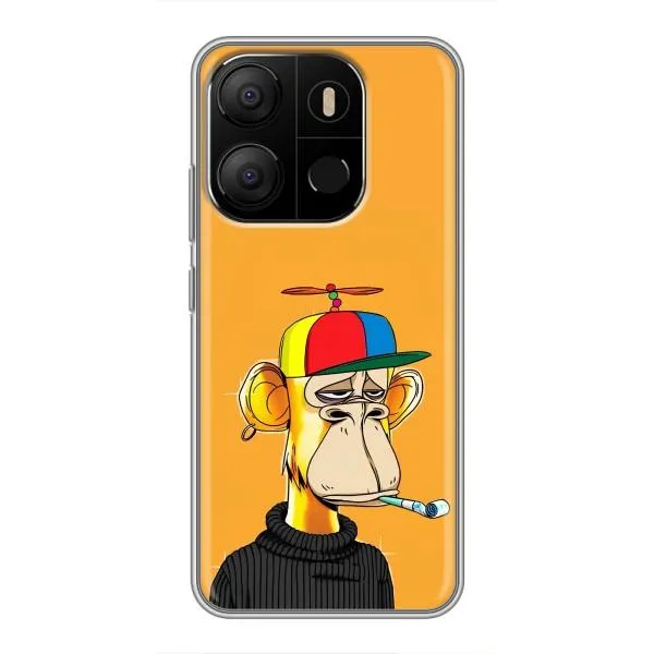 Чехол с принтом «Скучающая Обезьяна NFT» для TECNO Pop 7 Pro Чехол с принтом «Скучающая Обезьяна NFT» для TECNO Pop 7 Pro