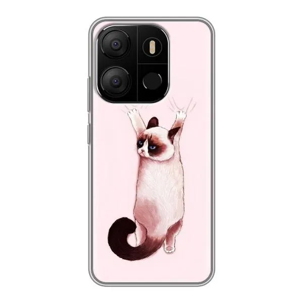 Чехол с принтом «Котик падает» для TECNO Pop 7 Pro Чехол с принтом «Котик падает» для TECNO Pop 7 Pro