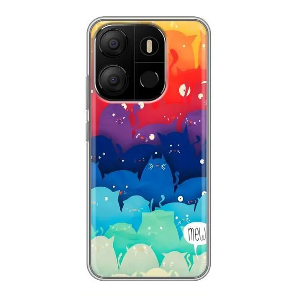 Чехол с принтом «Mew» для TECNO Pop 7 Pro Чехол с принтом «Mew» для TECNO Pop 7 Pro