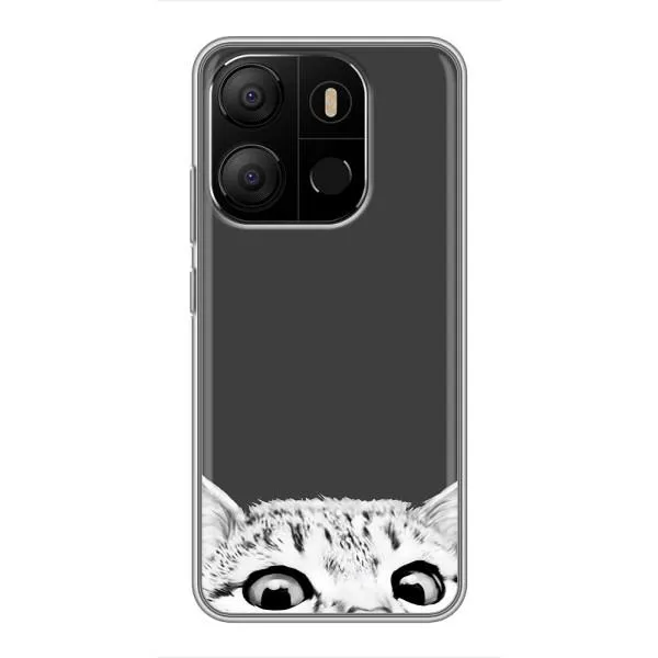 Чехол с принтом «Выглядывает кот» для TECNO Pop 7 Pro Чехол с принтом «Выглядывает кот» для TECNO Pop 7 Pro