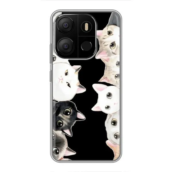 Чехол с принтом «Взгляд котов» для TECNO Pop 7 Pro Чехол с принтом «Взгляд котов» для TECNO Pop 7 Pro