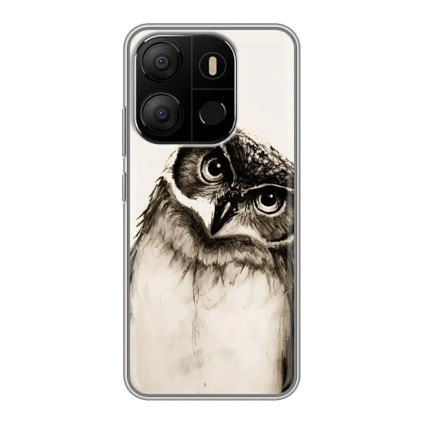 Чехол с принтом «Сова» для TECNO Pop 7 Pro
